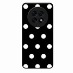 Classic Polka Dot Glass Phone Case for Oppo F31 Pro Plus 5G