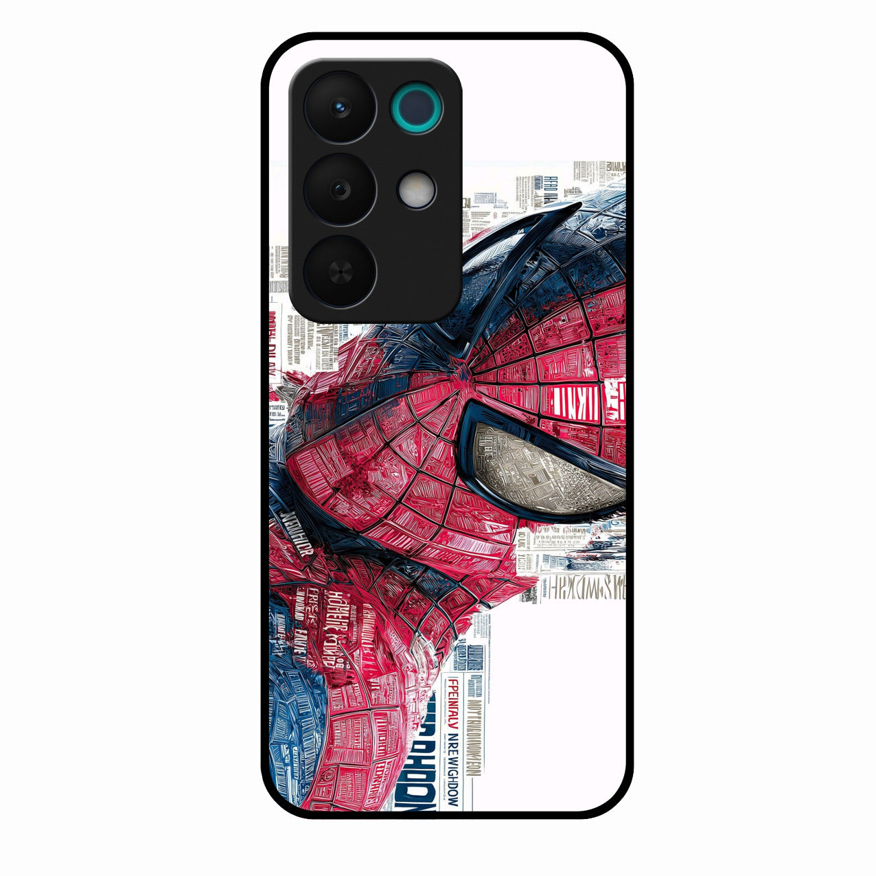 Red Blue Web Hero Glass Phone Cover for Realme 15X 5G