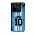 Blue Stripes Number 10 Football Glass Phone Case for Realme Gt 7 Pro
