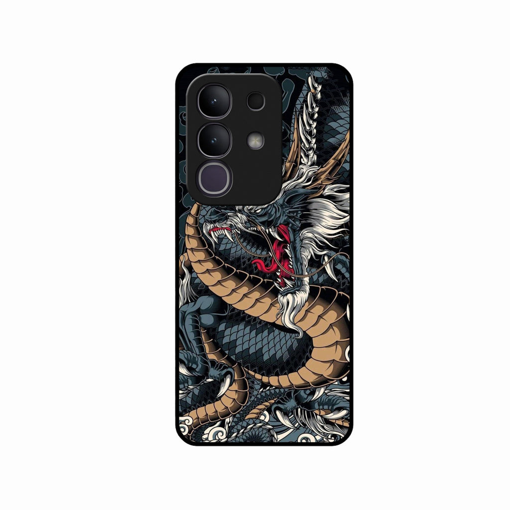 Midnight Dragon Glass Phone Case for iQOO Z10x 5G