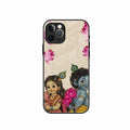 Krishna Eternal Lotus Glass Case for iPhone 15 Pro Max