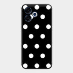 Classic Polka Dot Glass Phone Case for Oppo A6X 5G