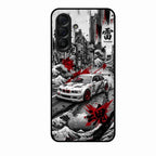 Japanese Wave Drift Racing Premium Glass Phone Case for Samsung Galaxy A56 5G