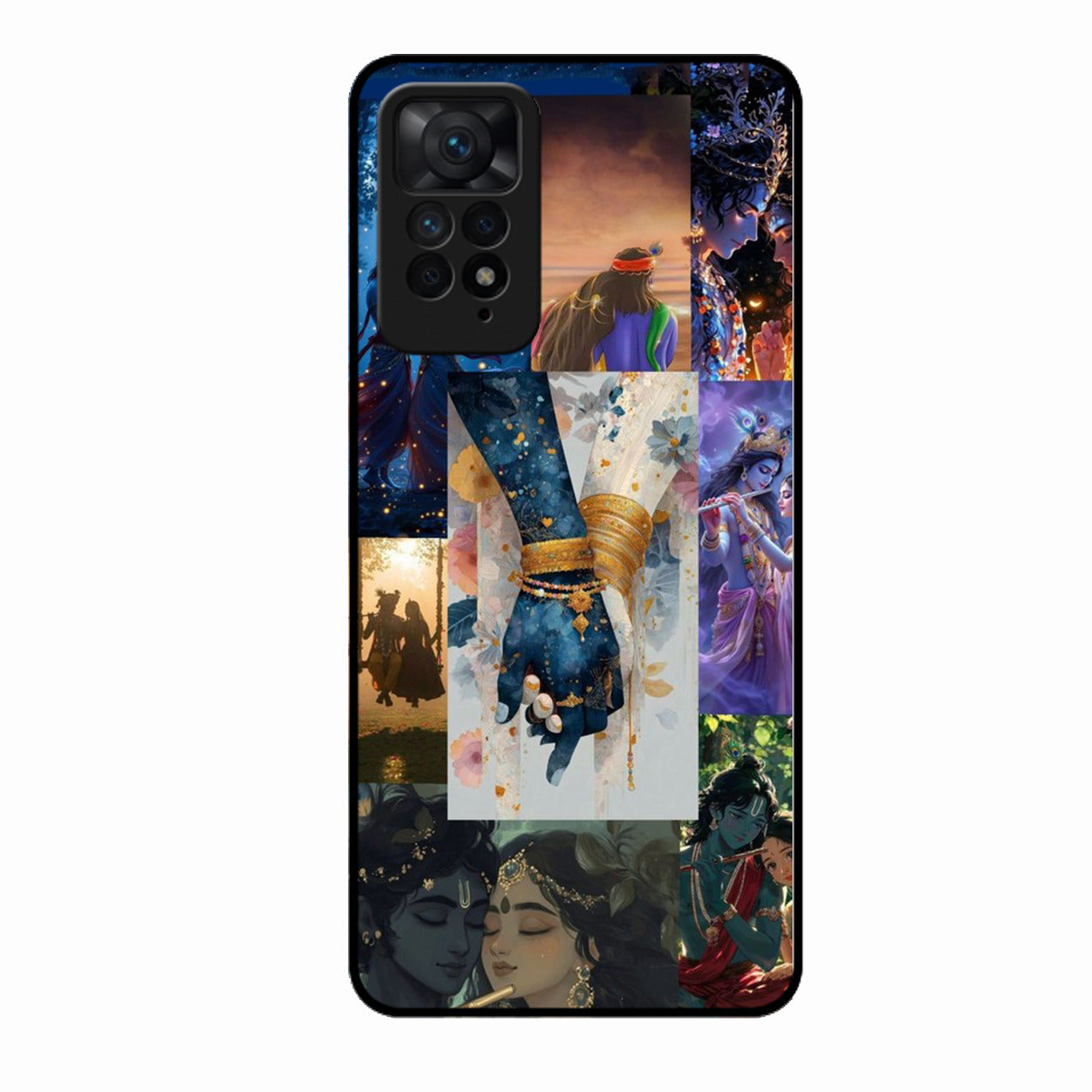 Eternal Radha Krishna Love Glass Phone Case for iQOO Z6 Pro 5G