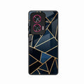 Midnight Gold Geometric Premium Glass Phone Case for Motorola Edge 50 Fusion 5G