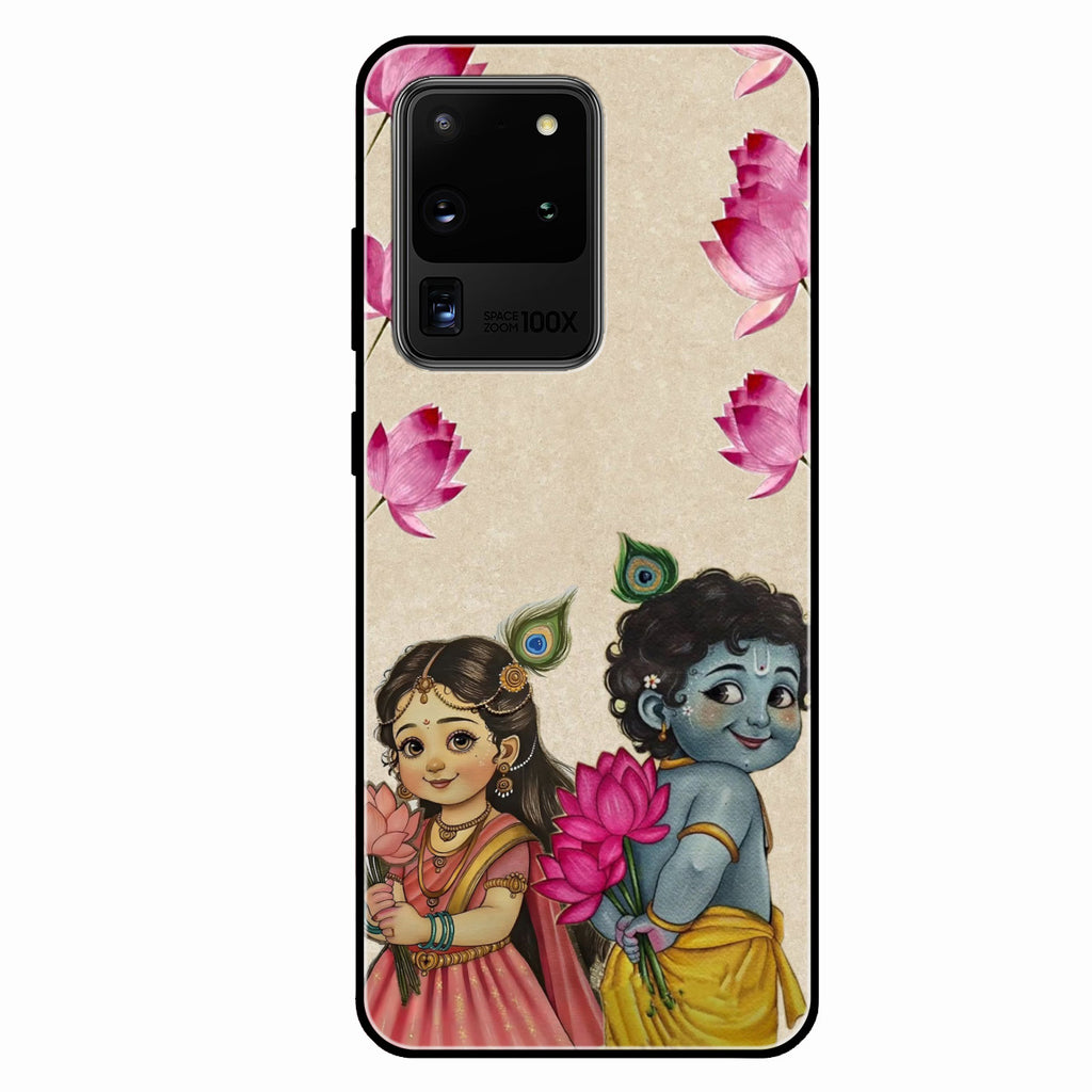 Krishna Eternal Lotus Glass Case for Samsung Galaxy S20 Ultra