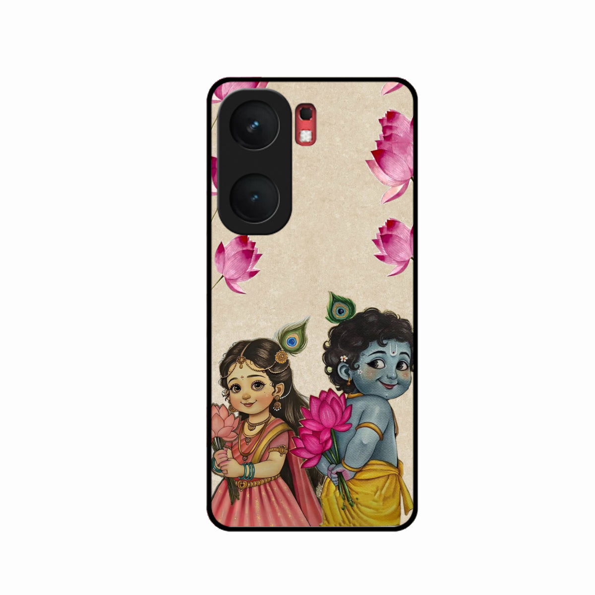 Krishna Eternal Lotus Glass Case for iQOO Neo 9 Pro 5G