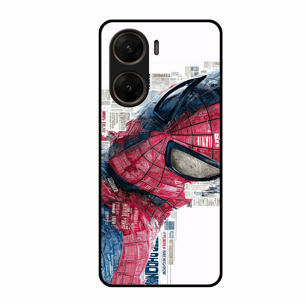 Red Blue Web Hero Glass Phone Cover for Vivo V29E 5G - ShopOnCliQ