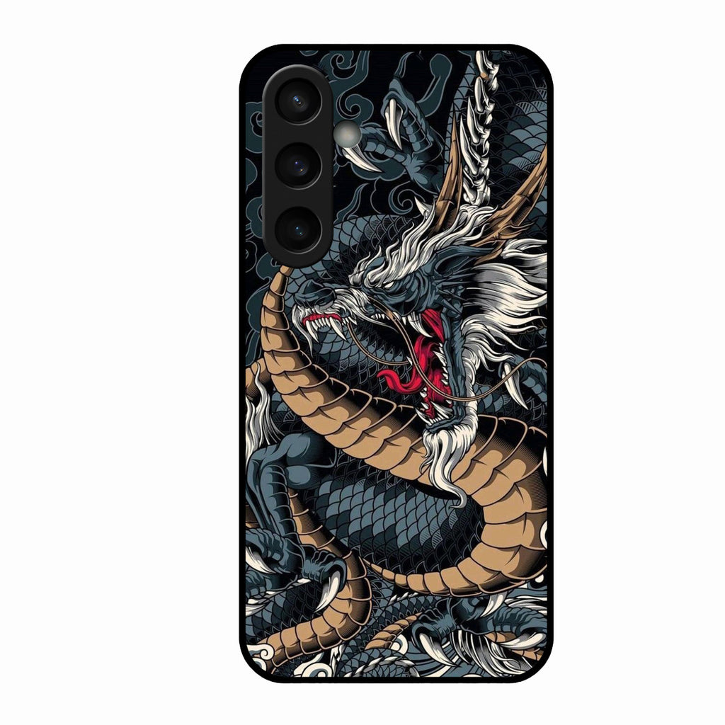 Midnight Dragon Glass Phone Case for Samsung Galaxy S23 Fe 5G