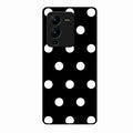 Classic Polka Dot Glass Phone Case for Vivo V25 Pro 5G