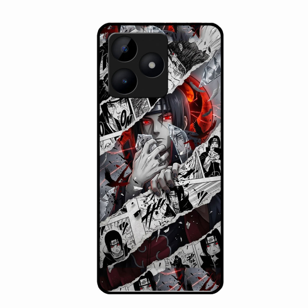 Itachi Uchiha Manga Collage Glass Phone Case for Realme C53