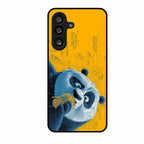 Cute Panda Sketch Premium Glass Phone Case for Samsung Galaxy F56 5G