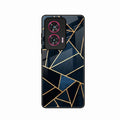 Midnight Gold Geometric Premium Glass Phone Case for Motorola G96 5G