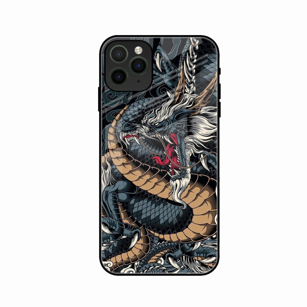 Midnight Dragon Glass Phone Case for iPhone 11 Pro Max