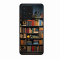 Colorful Bookshelf Art Glass Case Cover for Vivo V23 Pro 5G