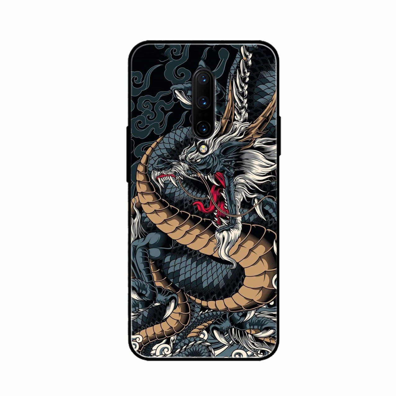 Midnight Dragon Glass Phone Case for Oneplus 7 Pro