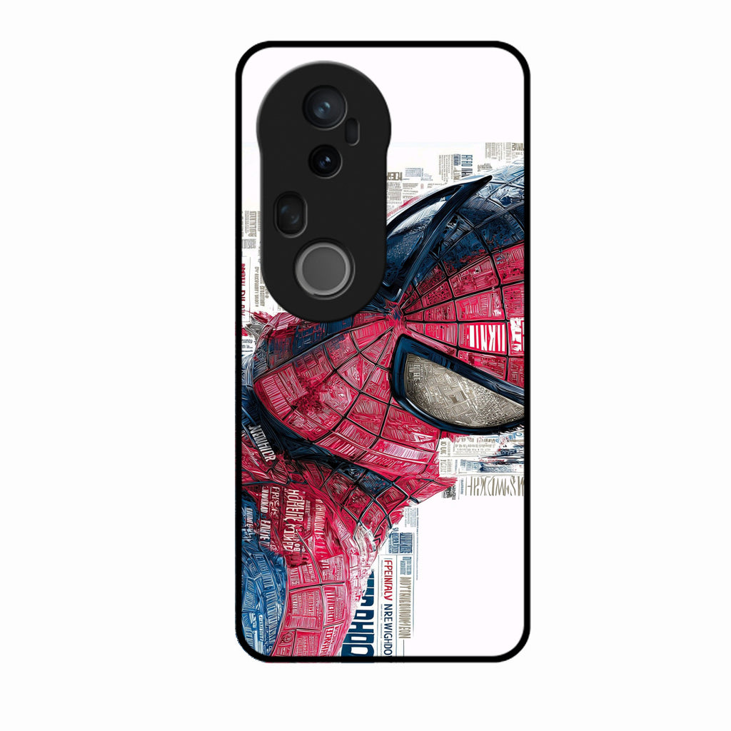 Red Blue Web Hero Glass Phone Cover for Vivo T4 Ultra 5G