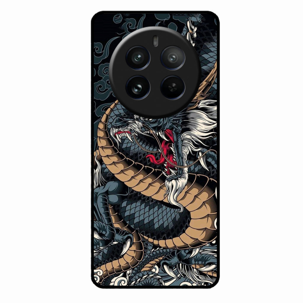 Midnight Dragon Glass Phone Case for Realme 12 Pro 5G