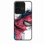 Red Blue Web Hero Glass Phone Cover for Redmi 13 5G
