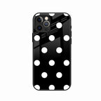 Classic Polka Dot Glass Phone Case for iPhone 13 Pro Max