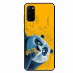 Cute Panda Sketch Premium Glass Phone Case for Samsung Galaxy S20