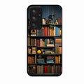 Colorful Bookshelf Art Glass Case Cover for Samsung Galaxy A54 5G