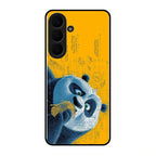 Cute Panda Sketch Premium Glass Phone Case for Samsung Galaxy S26 5G