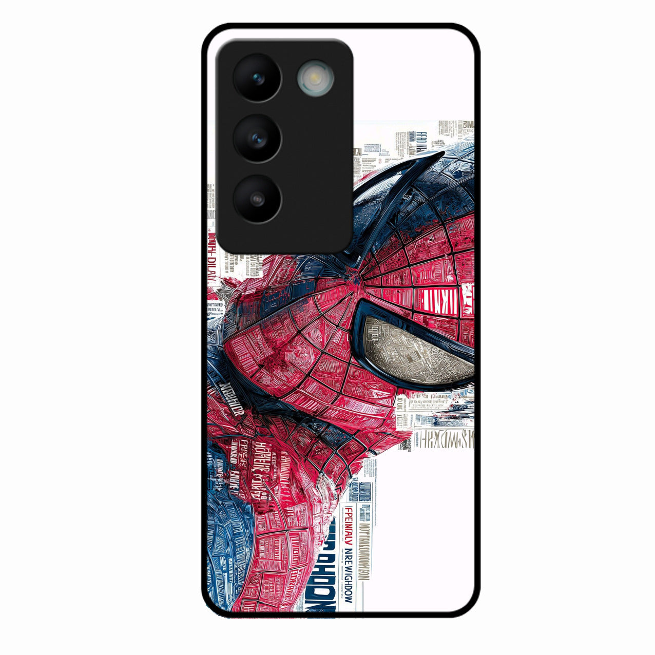 Red Blue Web Hero Glass Phone Cover for Vivo Y200E 5G
