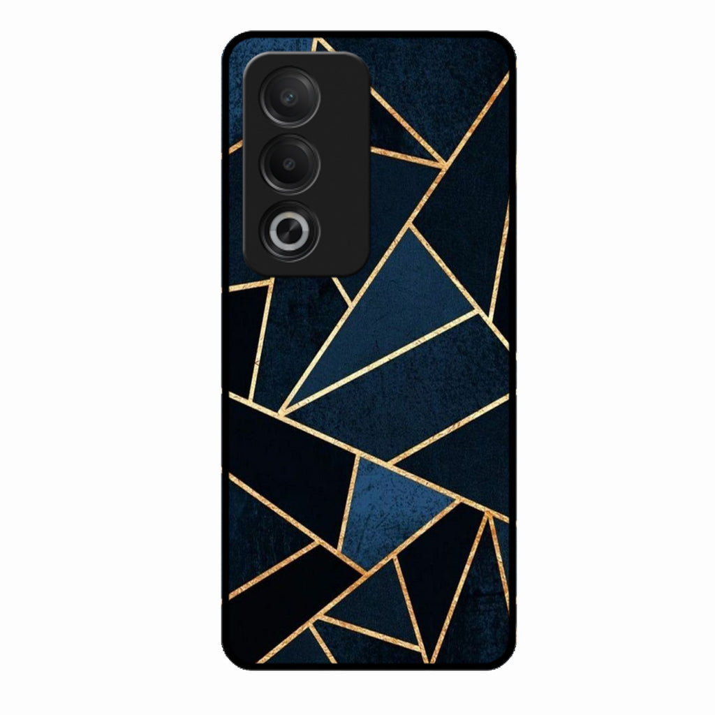 Midnight Gold Geometric Premium Glass Phone Case for Oppo K12X 5G