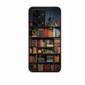 Colorful Bookshelf Art Glass Case Cover for Oneplus Nord 2T 5G