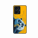 Cute Panda Sketch Premium Glass Phone Case for iQOO Z6 Lite 5G
