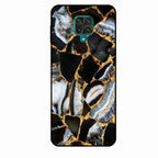 Black Gold Marble Glass Phone Case for Redmi Note 9 Pro Max