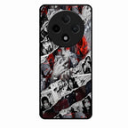 Itachi Uchiha Manga Collage Glass Phone Case for Oppo F27 Pro Plus 5G