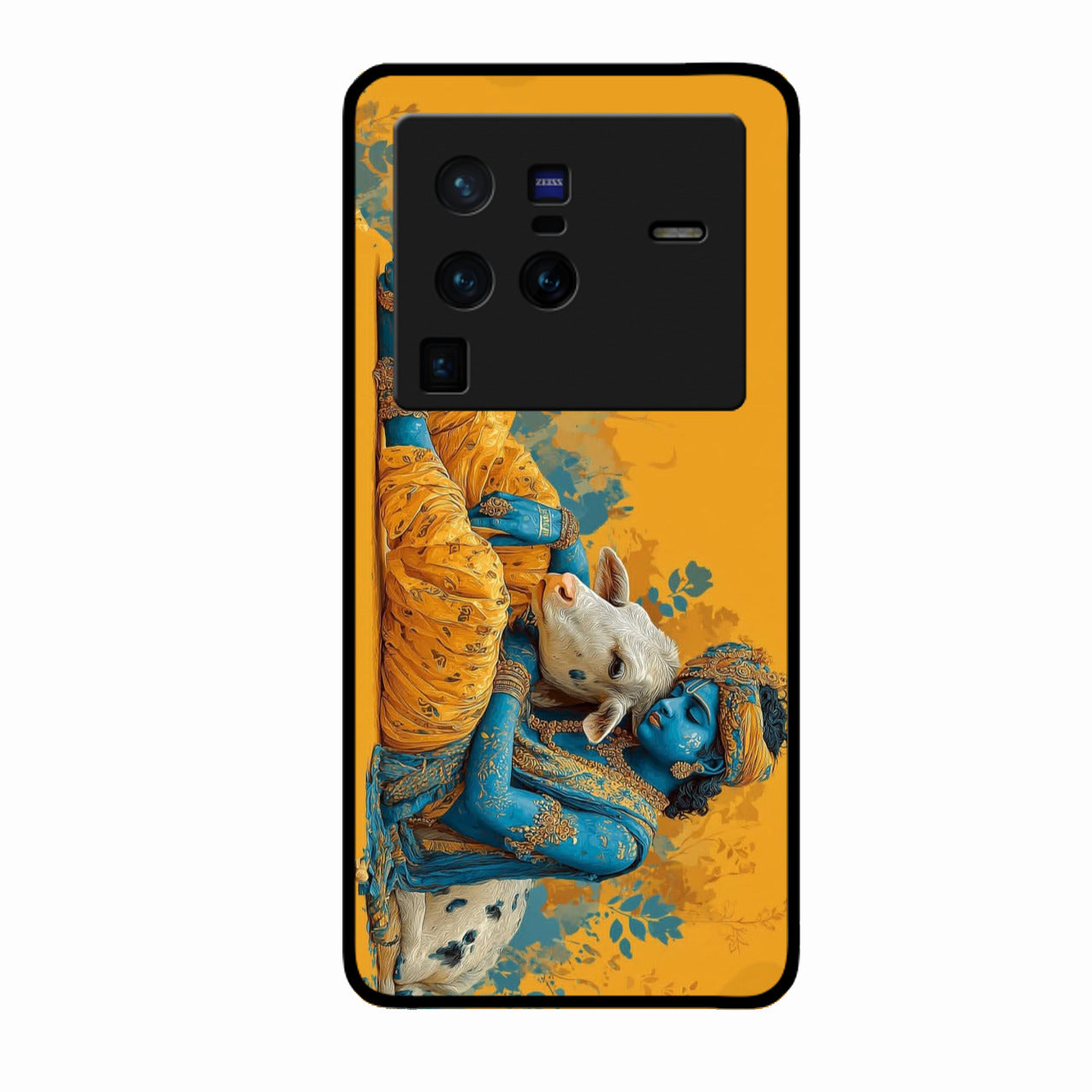 Divine Krishna Gopal Premium Glass Phone Case for Vivo X80 Pro 5G