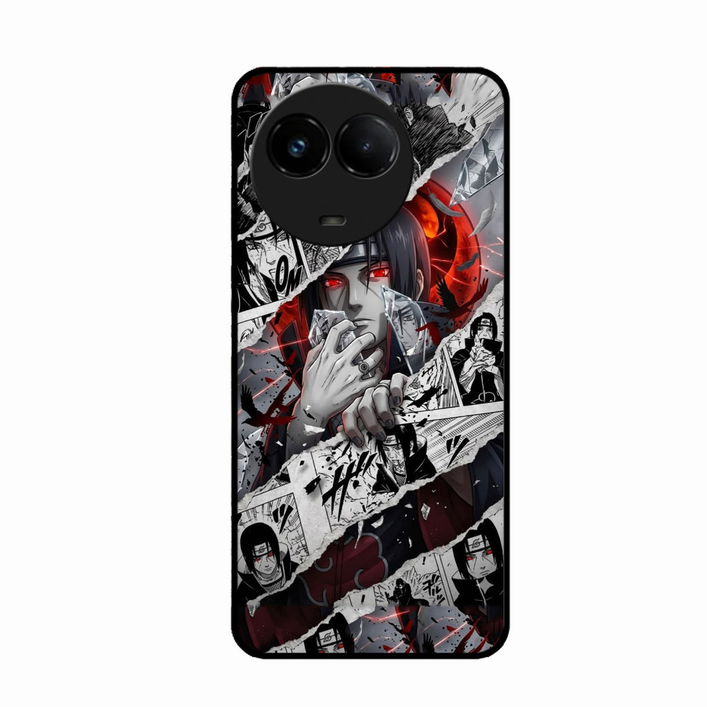 Itachi Uchiha Manga Collage Glass Phone Case for Realme C67 5G