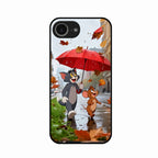 Rainy Day Cartoon Glass Phone Case for iPhone 16e
