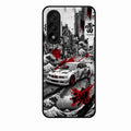 Japanese Wave Drift Racing Premium Glass Phone Case for Oneplus Nord 5 5G
