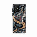 Midnight Dragon Glass Phone Case for Motorola G54 5G