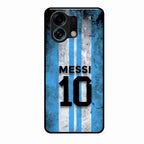Blue Stripes Number 10 Football Glass Phone Case for Oppo K13 Turbo 5G