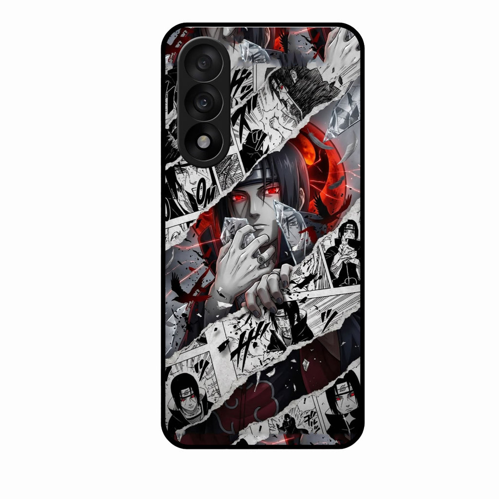 Itachi Uchiha Manga Collage Glass Phone Case for Oneplus Nord 5 5G