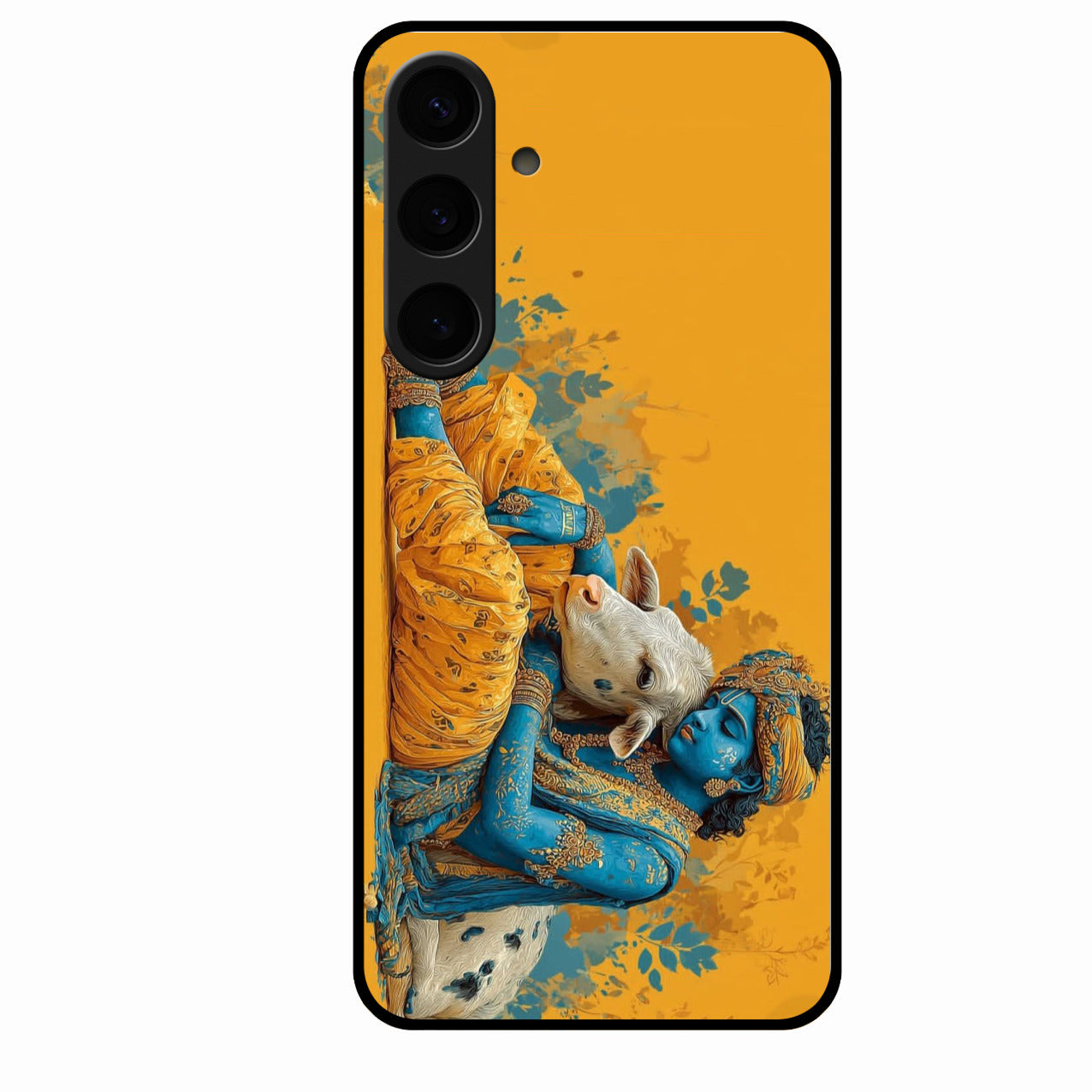 Divine Krishna Gopal Premium Glass Phone Case for Samsung Galaxy S24 Plus 5G