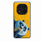 Cute Panda Sketch Premium Glass Phone Case for Poco X7 5G