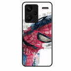 Red Blue Web Hero Glass Phone Cover for Redmi Note 13 Pro Plus 5G