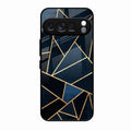 Midnight Gold Geometric Premium Glass Phone Case for Google Pixel 10 Pro