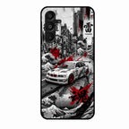Japanese Wave Drift Racing Premium Glass Phone Case for Samsung Galaxy A16 5G