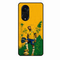 Golden Striker Glass Phone Case for Oppo Reno 8T 5G
