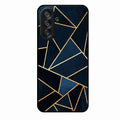 Midnight Gold Geometric Premium Glass Phone Case for Samsung Galaxy A17 5G