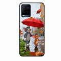Rainy Day Cartoon Glass Phone Case for Vivo T1X