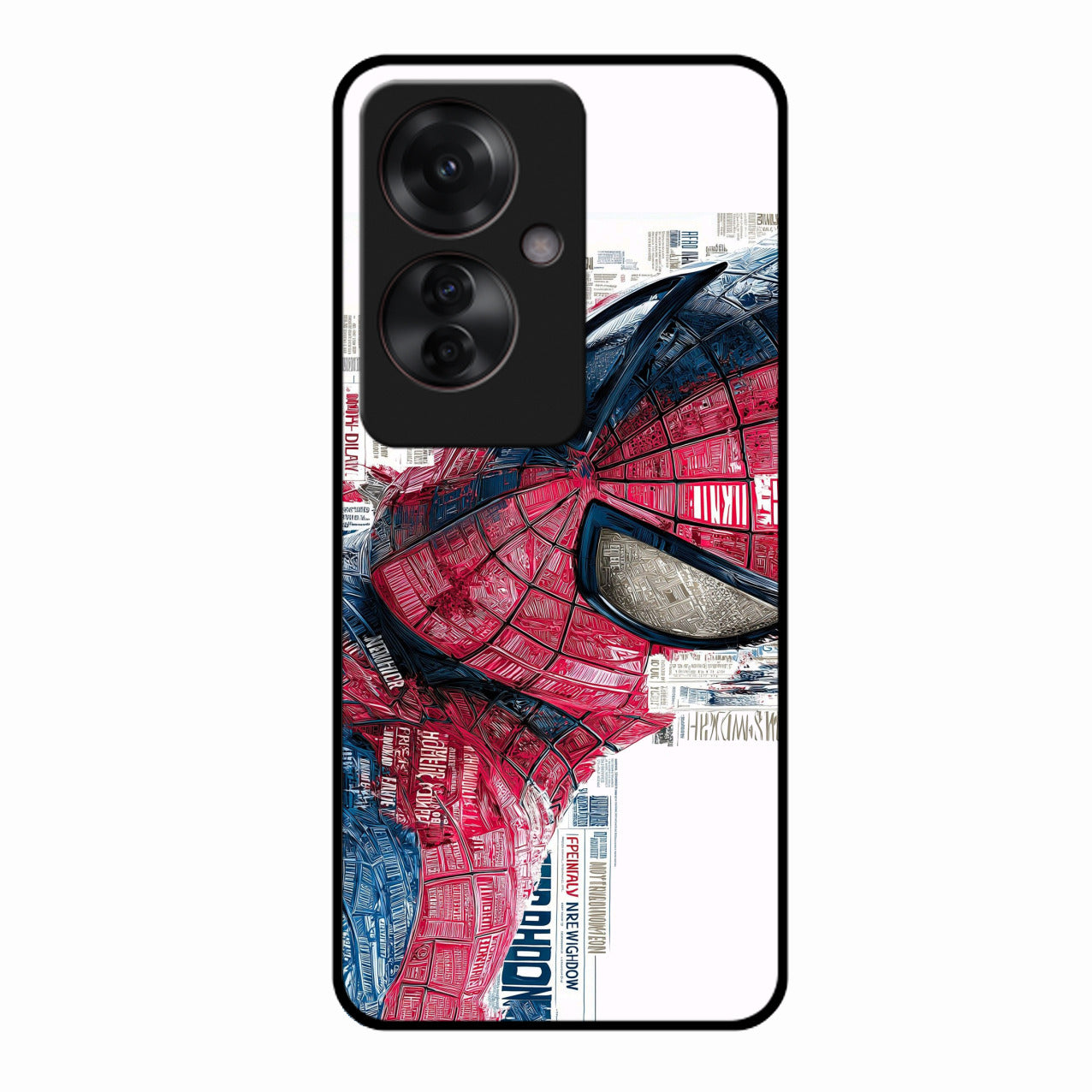 Red Blue Web Hero Glass Phone Cover for Oppo F25 Pro 5G