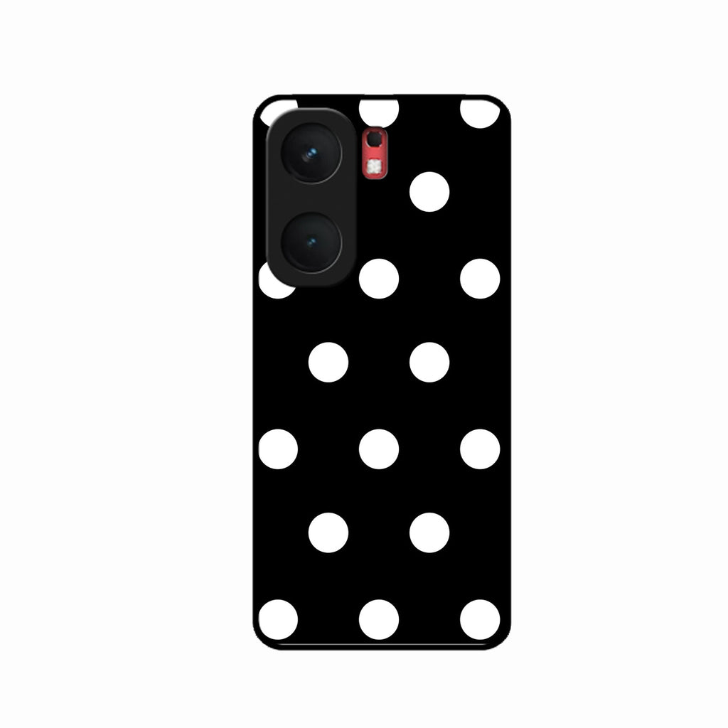 Classic Polka Dot Glass Phone Case for iQOO Neo 9 Pro 5G